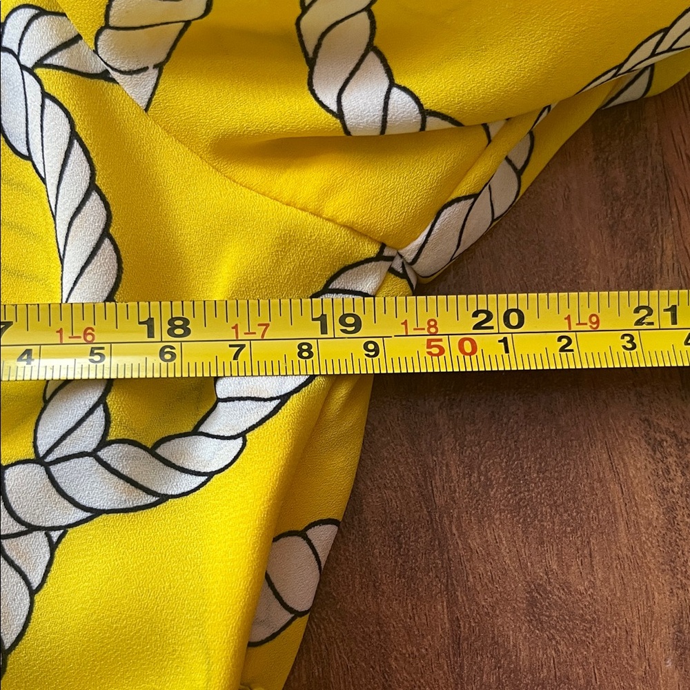 Like new CAbi Yellow Nautical Print Blouse - Picture 11 of 16